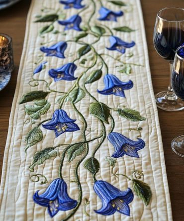 Blooming Path Quilted Table Runner