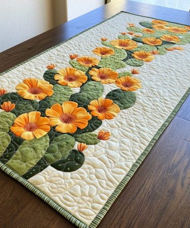 Blooming Sands Quilted Table Runner