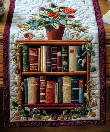 Blooming Stories Quilted Table Runner
