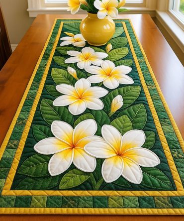 Blossom Bliss Quilted Table Runner