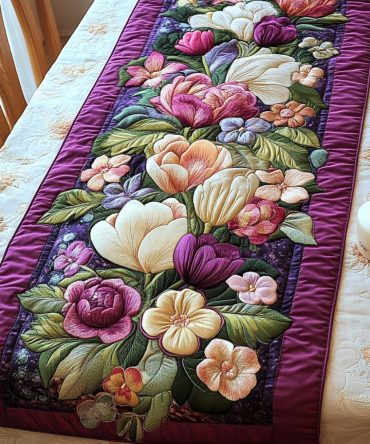 Blossom Bloom Quilted Table Runner