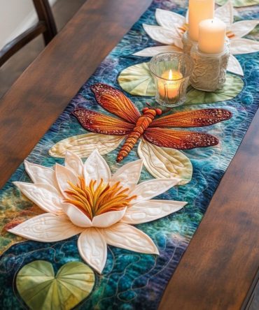 Blossom Breeze Quilted Table Runner