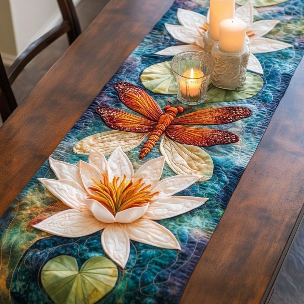 Blossom Breeze Quilted Table Runner