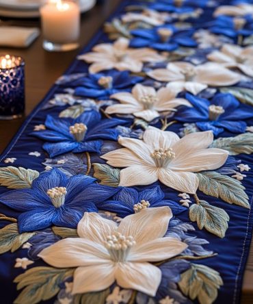 Blossom Charm Quilted Table Runner
