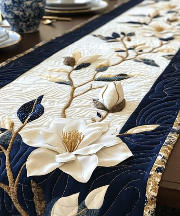 Blossom Essence Quilted Table Runner