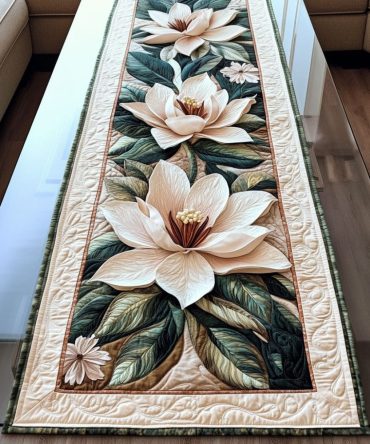 Blossom Royale Quilted Table Runner