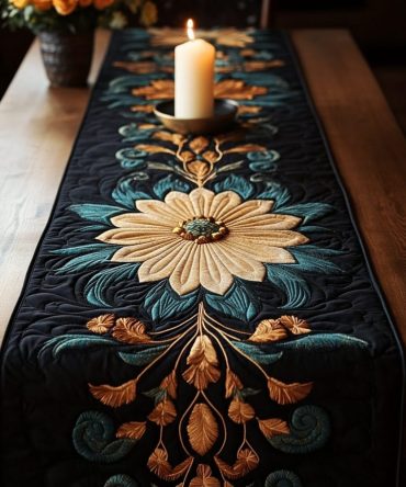 Blossom Trails Quilted Table Runner