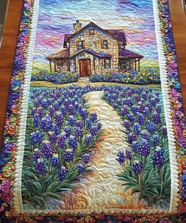 Blue Oasis Quilted Table Runner
