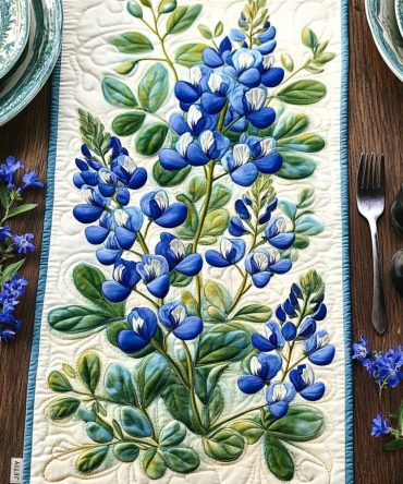 Bluebonnet Quilted Table Runner