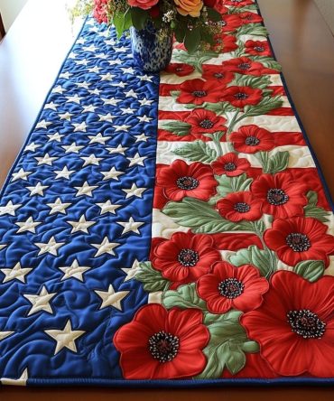 Bold Bloom Pride Quilted Table Runner