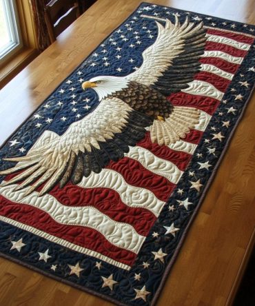Bold Eagle Quilted Table Runner