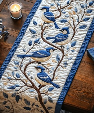 Bold Flight Quilted Table Runner