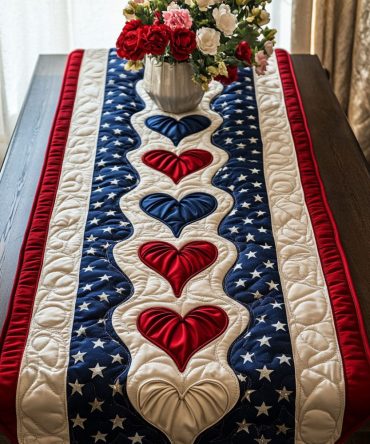 Boldhearted Glory Quilted Table Runner
