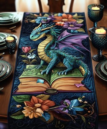 Book Guardian Quilted Table Runner