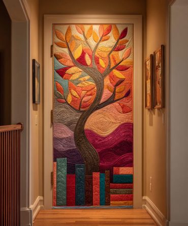 Book Harmony Quilted Door Cover