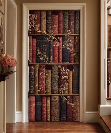 Book Sanctuary Quilted Door Cover