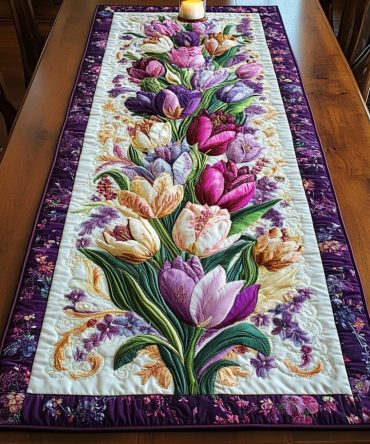 Botanic Charm Quilted Table Runner