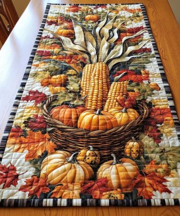 Bountiful Harvest Quilted Table Runner