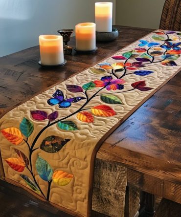 Branch Of Life Quilted Table Runner