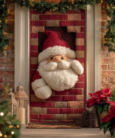 Brickside Santa Quilted Door Cover