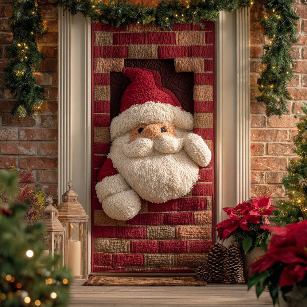 Brickside Santa Quilted Door Cover