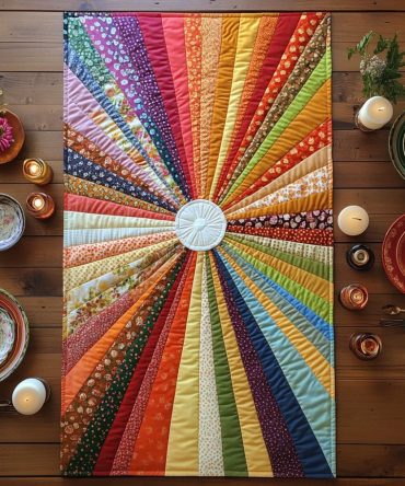 Bright Beginnings Quilted Table Runner