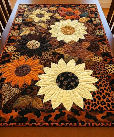 Bright Blooms Quilted Table Runner