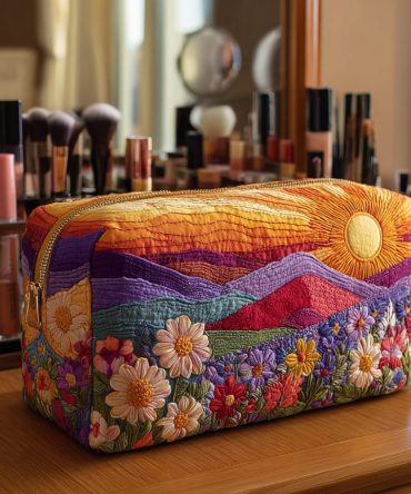 Bright Essence Quilted Makeup Bag