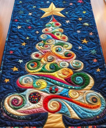Bright Star Quilted Table Runner