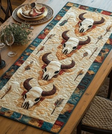 Buffalo Trails Quilted Table Runner