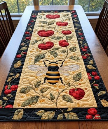 Bumble Bliss Quilted Table Runner