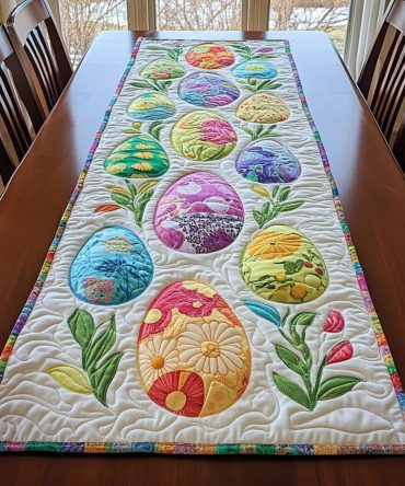 Bunny Delight Quilted Table Runner