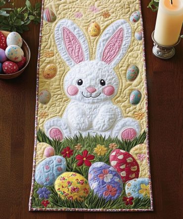 Bunny Love Quilted Table Runner