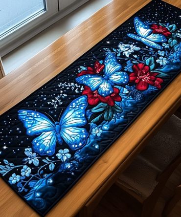 Butterfly Bliss Quilted Table Runner