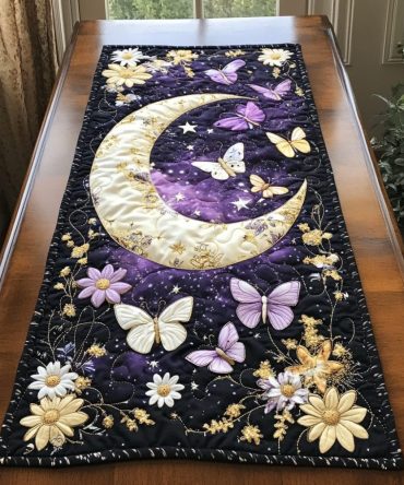 Butterfly Grove Quilted Table Runner