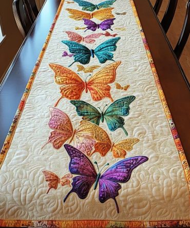 Butterfly Path Quilted Table Runner