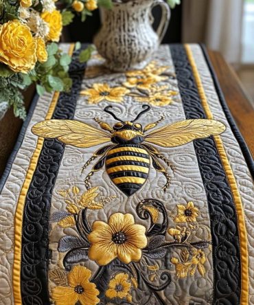 Buzz Joy Quilted Table Runner