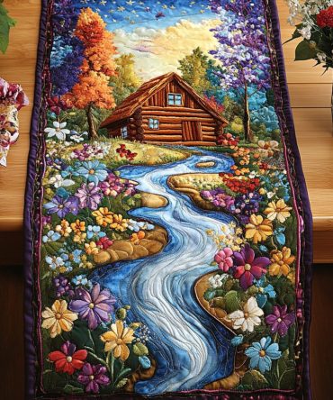 Cabin Creek Dream Quilted Table Runner