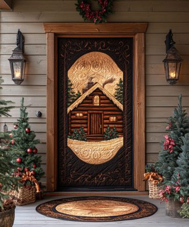 Cabin Dreams Quilted Door Cover