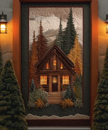 Cabin Haven Quilted Door Cover