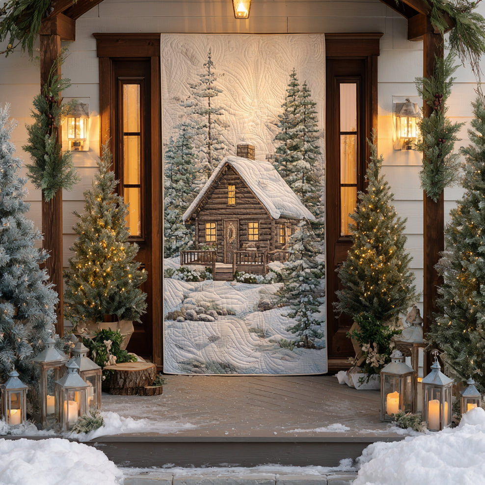 Cabin Retreat Quilted Door Cover