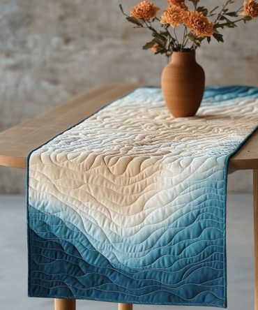 Calm Horizon Quilted Table Runner