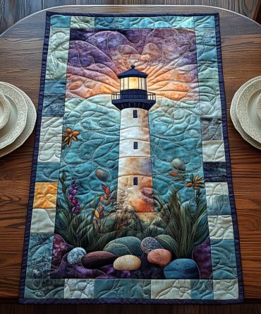 Calm Shores Quilted Table Runner
