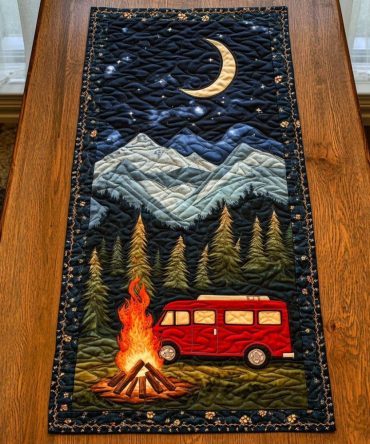 Camp Vibes Quilted Table Runner