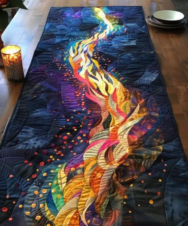 Campfire Nights Quilted Table Runner