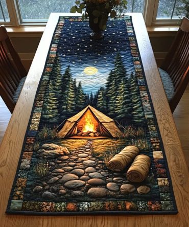 Campfire Glow Quilted Table Runner