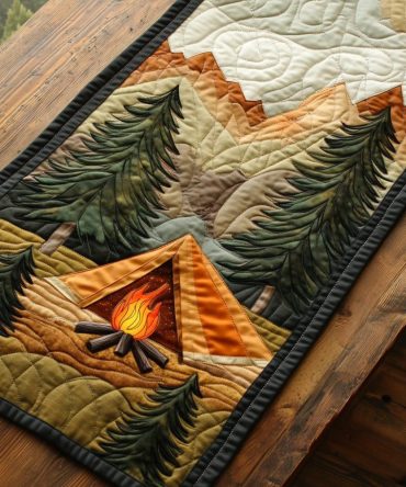 Campfire Nights Quilted Table Runner