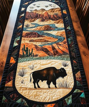 Canyon Calm Quilted Table Runner