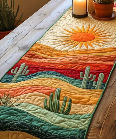 Canyon Sunset Quilted Table Runner