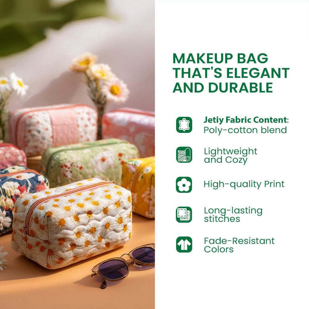 Little Lambs Quilted Makeup Bag - Image 4